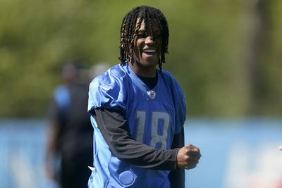 Jameson Williams begins practicing for the Lions