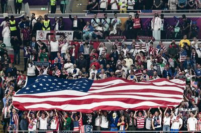 This extremely loud U-S-A! chant at the US-Wales World Cup match was so good