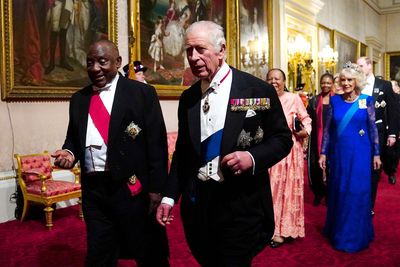King Charles welcomes S.Africa's Ramaphosa for first state visit