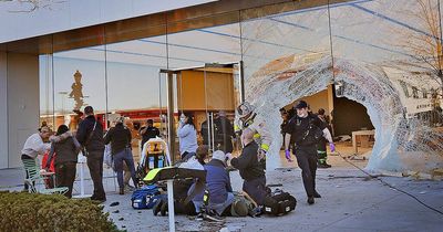 One dead and at least 16 injured as car crashes into Apple store