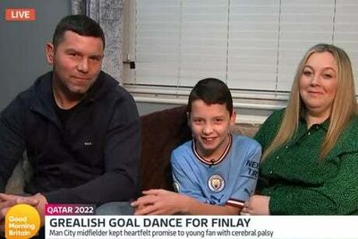 Finlay, 12, tells of delight after Jack Grealish keeps celebration promise after World Cup goal