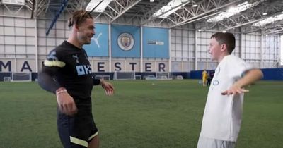 Manchester boy Finlay, 12, 'so happy' after Jack Grealish performs World Cup celebration for him