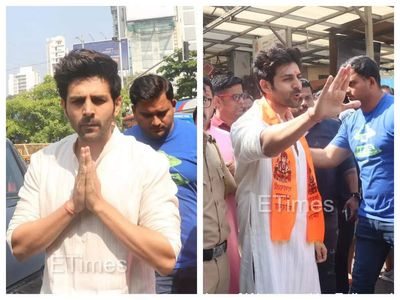 Birthday boy Kartik Aaryan looks dashing in his white kurta as he visits Siddhivinayak temple with his parents – WATCH video
