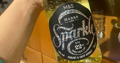 M&S shoppers go wild for £10 festive fizz with edible gold that sells every 30 seconds