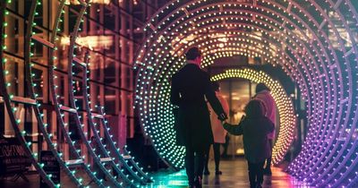 A giant slinky toy and other spectacular illuminations will light up Salford Quays this winter