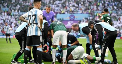 Argentina v Saudi Arabia match halted amid desperate pleas from distressed players
