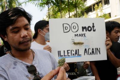 Thai marijuana boosters rally to keep drug decriminalized