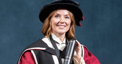 Spice Girl Geri Horner beams as she receives doctorate at Sheffield Hallam University