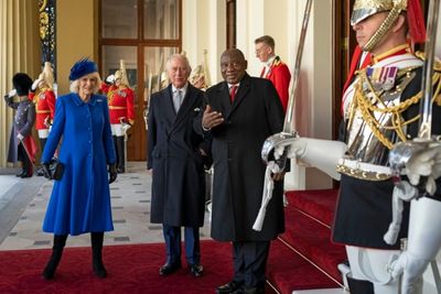 Charles III welcomes S.Africa's Ramaphosa in first state visit as king