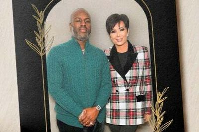 Kris Jenner accused of Photoshop fail as she shares first ever Christmas card with boyfriend Corey Gamble