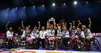 Naked England Wheelchair rugby stars "poured beer on each other" on bus after World Cup win
