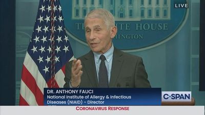 Fauci appears at last White House COVID briefing before retirement