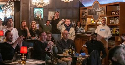 Footage shows 300 football fans watching England vs Iran in pop-up pub - with 66p pints