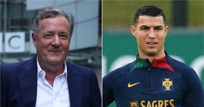 Piers Morgan reacts as Cristiano Ronaldo leaves Manchester United