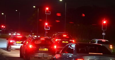 Traffic 'gridlocked' as three car crash closes road for two hours