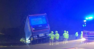 Emergency services race to Scots town after HGV ploughs through brick wall