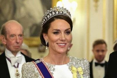 Kate shines at King Charles’ glittering first state banquet at Buckingham Palace