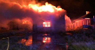 Cork firefighters tackle large blaze at derelict building by the marina