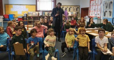 Auchencairn Primary pupils enjoy visit from author Jack Meggitt-Phillips