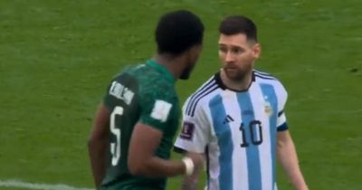 Saudi Arabia defender reveals what he screamed at Lionel Messi when pair squared up