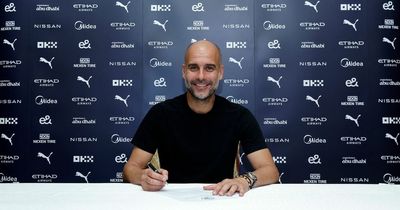 Man City confirm Pep Guardiola's new two-year contract as manager outlines "next chapter"