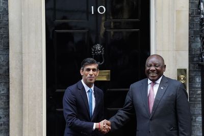 Sunak hosts Ramaphosa at No 10 to deepen UK-South Africa ties