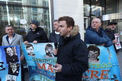 Victims demonstrate in Belfast as Lords debate controversial legacy bill