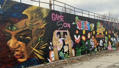 Donkey Kong, Mario, Spawn make SW Side stretch of murals a retro video game, comic book celebration