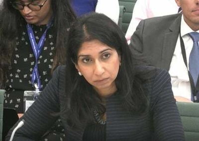 Home secretary Suella Braverman struggles to say how asylum can be sought after Tory MP question
