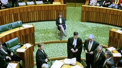 Tasmanian parliament numbers restored, as Peg Putt's camp chair stunt of 1998 comes full circle