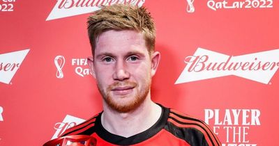 Kevin De Bruyne makes painfully honest admission after he's named MOTM in Belgium win