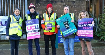 Thousands of university workers stage strike in row over pay and pensions