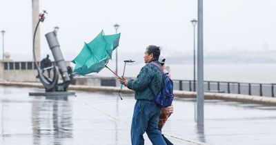 Met Office issues yellow weather warning for wind and rain in Liverpool