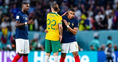 Kylian Mbappe snubbed Jason Cummings’ offer to swap shirts as Australia star makes hilarious World Cup confession