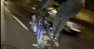 Masked Edinburgh electric bike gang filmed pulling reckless stunts in traffic