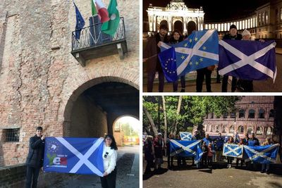 Gallery: Photos show European support for Scotland's independence after court ruling