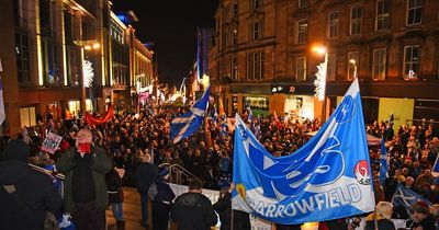 Pictures from the independence rally on Buchanan Street following Supreme Court's ruling