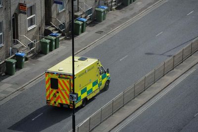 Man causes ambulance crash after trying to hack paramedic’s ear off with cleaver