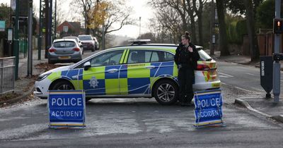 Road closed after Nottinghamshire Police vehicle involved in collision with car in Sherwood