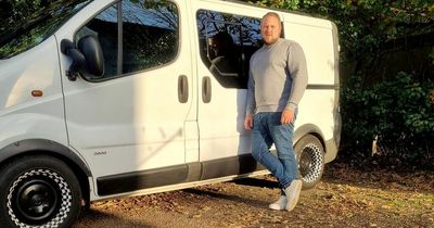 Lorry driver moves into van because his 'freezing' flat is too cold to live in