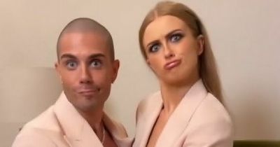 Maisie Smith and Max George wear matching pink suits after shrugging off 13-year age gap