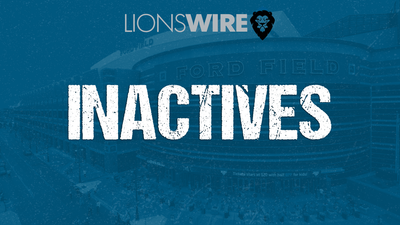 Lions inactive players for Week 12 includes just one healthy scratch
