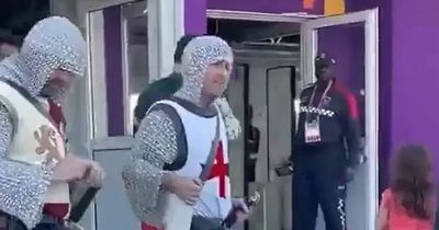 England fans turned away from World Cup game for being dressed as crusaders