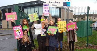 WATCH: Thousands of Lanarkshire teachers went on strike today