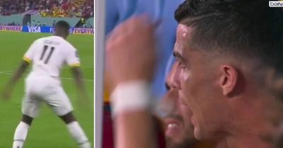 Cristiano Ronaldo's reaction spotted as Ghana's Osman Bukari copies famous celebration