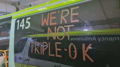ACT paramedics and Transport Workers' Union call for better working conditions, rostering and support from Emergency Services Agency
