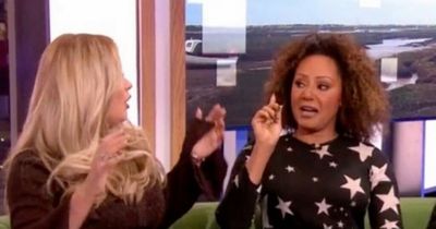 Mel B tries to leave The One Show early after 'rotten interview' jibe