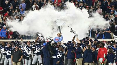 Lane Kiffin’s Son Blasts Fire Extinguisher During Egg Bowl Celebration