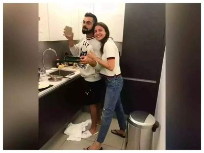 Netizens unimpressed with Anushka Sharma and Virat Kohli’s kitchen; ask, ‘rasode mein kaun tha?’ - See photo