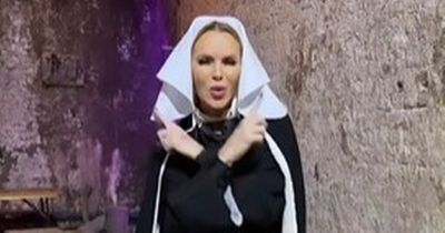 Amanda Holden shares an Instagram video of herself dancing while dressed up as a nun